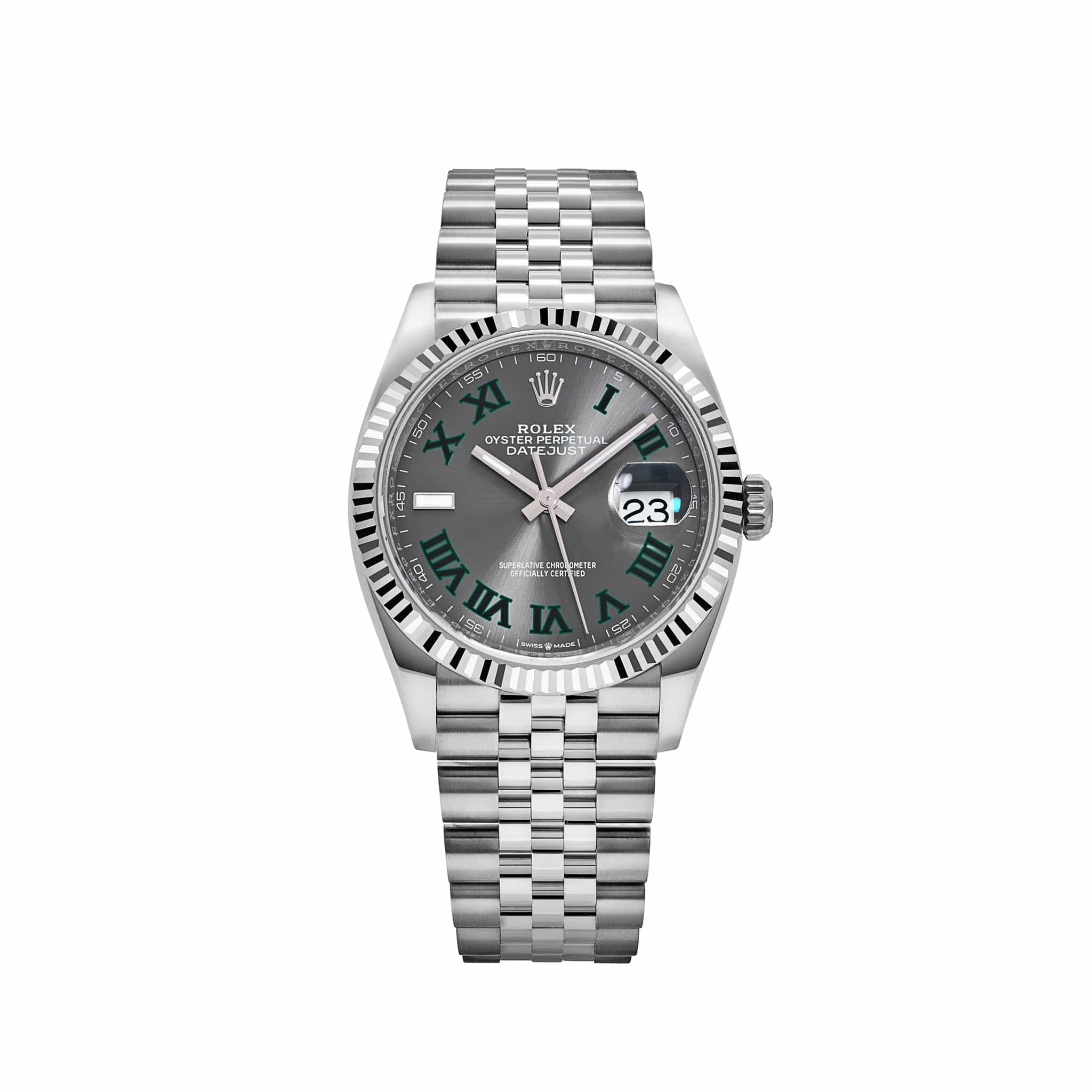 Rolex Datejust 36 126234 Stainless Steel Slate 'Wimbledon' Dial Jubilee (2026)