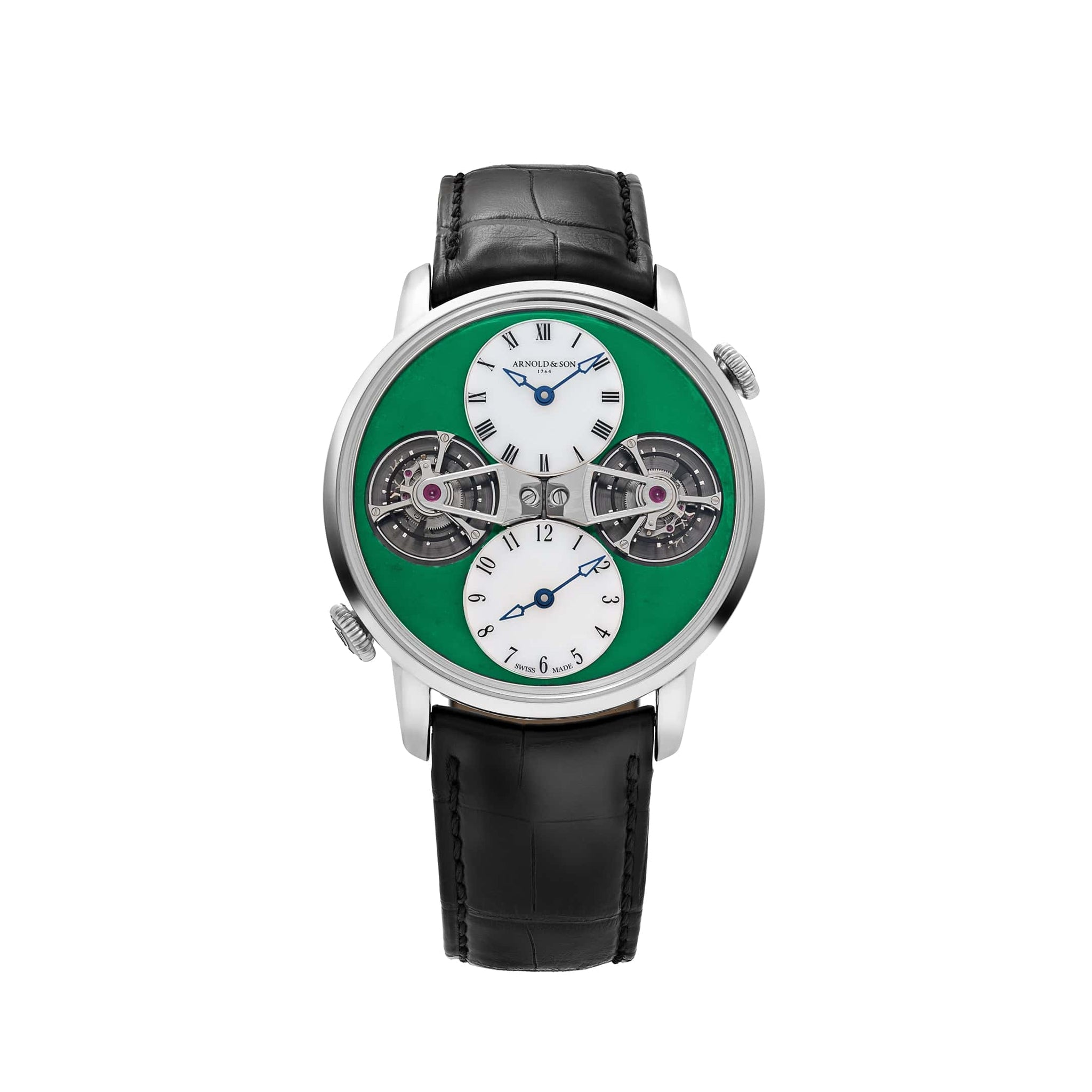 Arnold & Son Double Tourbillon 1DTAW.Z01A.C121W White Gold Jade Green White Opal Dial Piece Unique (2022)