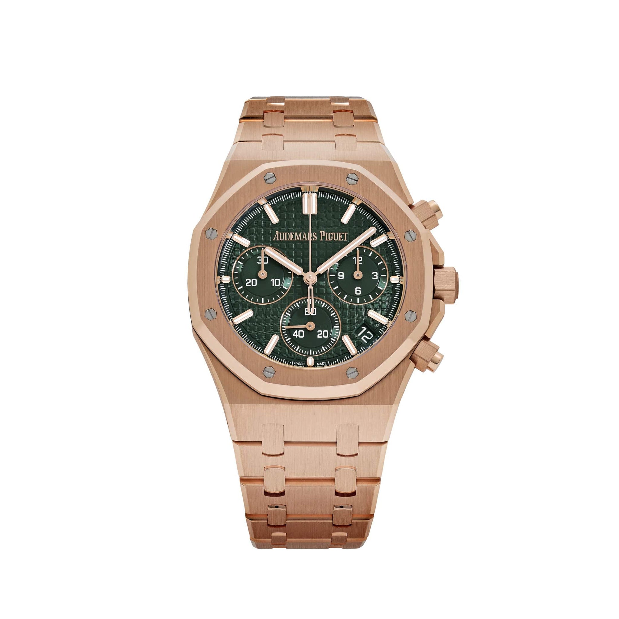 Audemars Piguet Royal Oak 26240OR.OO.1320OR.08 Chronograph Rose Gold Khaki Green Dial (2024)