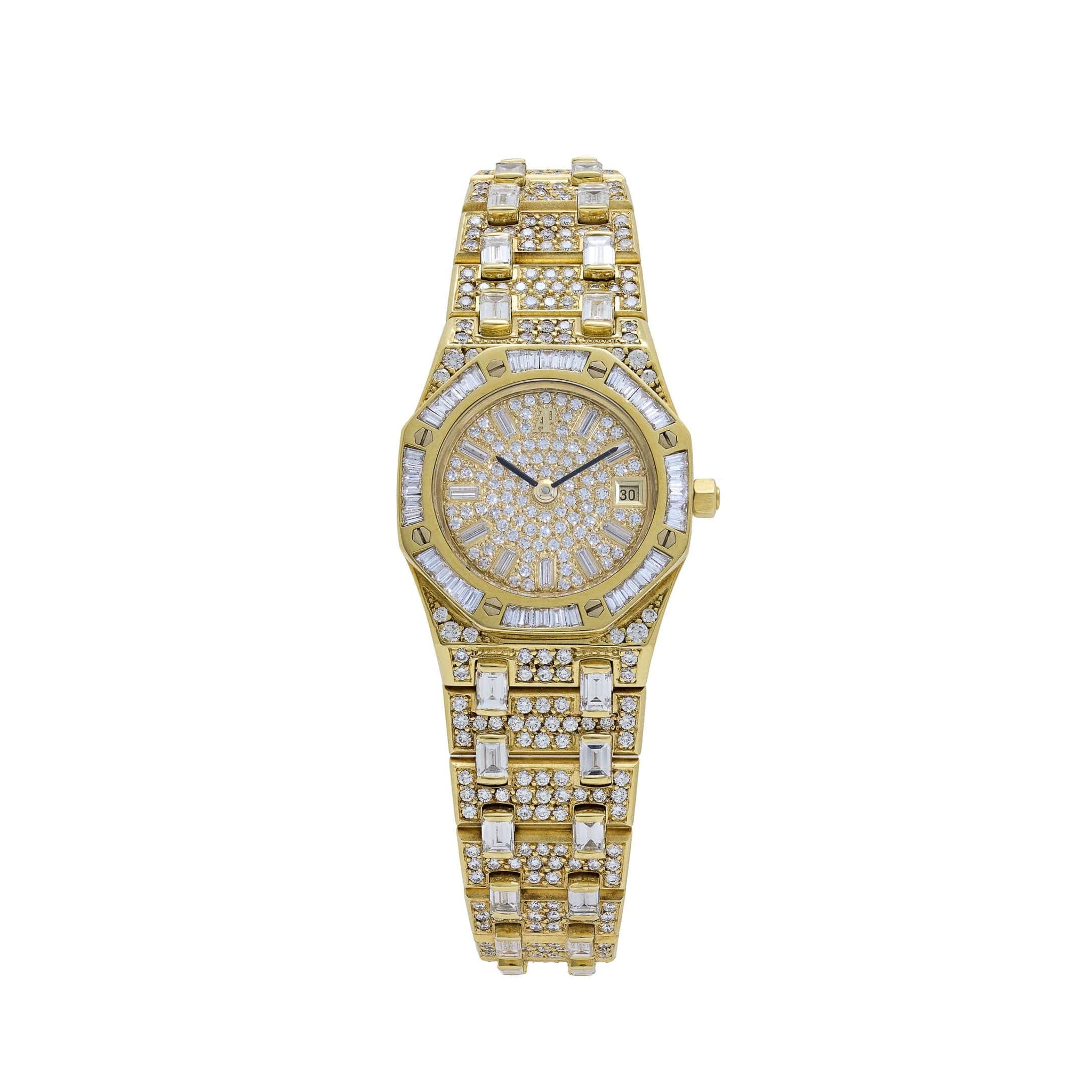 Audemars Piguet Royal Oak 56343 'Ladies' Yellow Gold Diamonds Quartz
