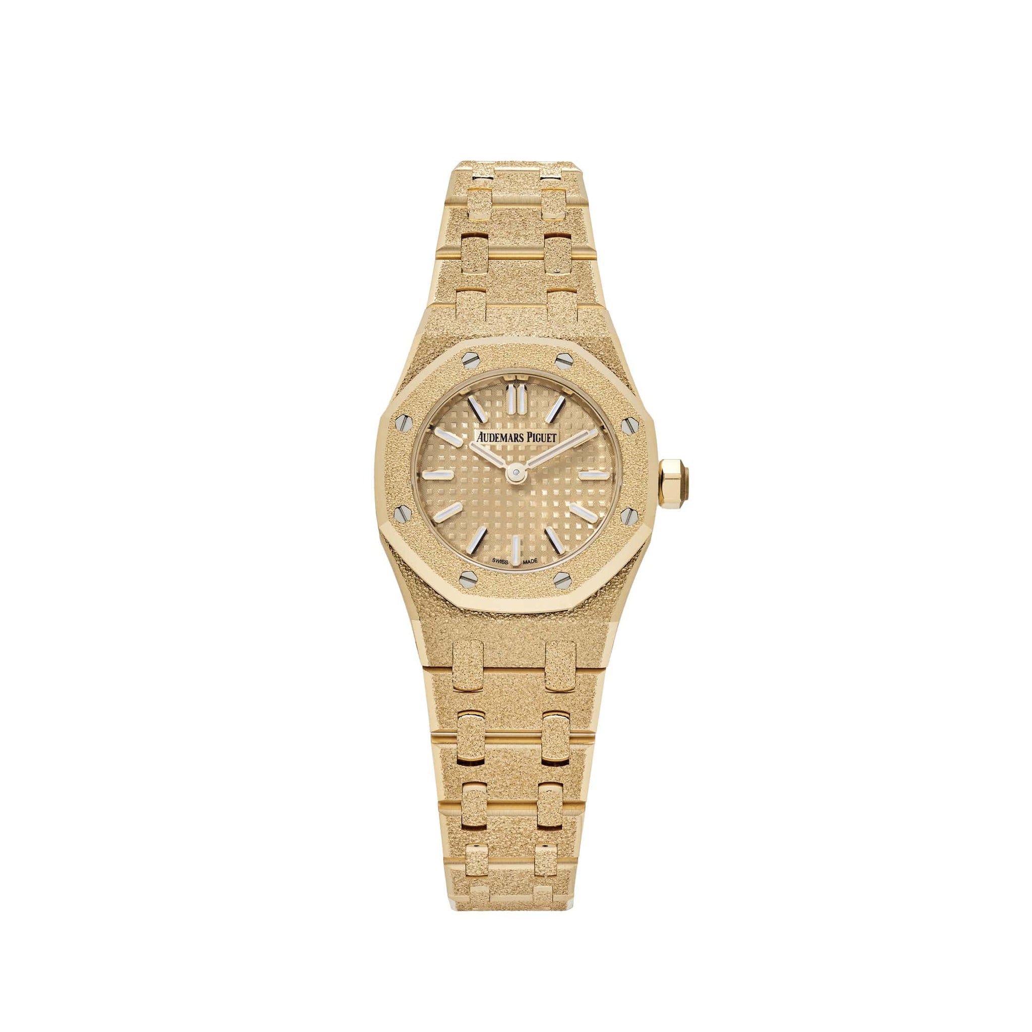 Audemars Piguet Royal Oak 67630BA.GG.1312BA.01 'Mini' Frosted Yellow Gold Quartz (2026)