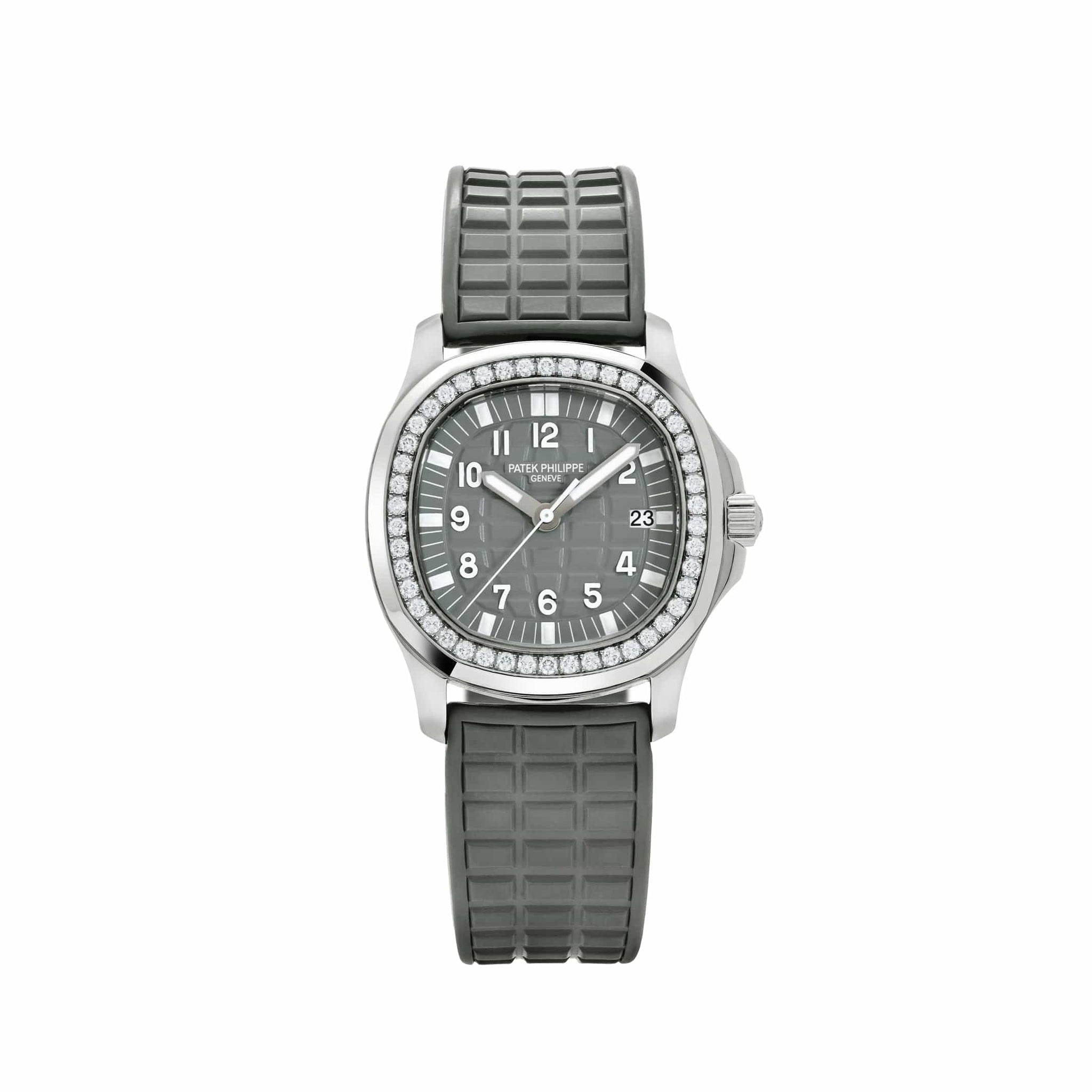 Patek Philippe Aquanaut Luce 5067A-018 'Ladies' Stainless Steel Gray Dial Diamond Bezel (2007)