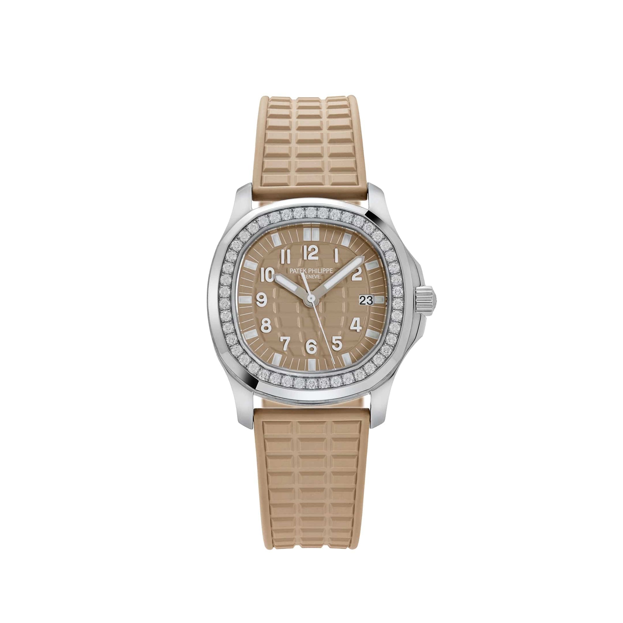 Patek Philippe Aquanaut Luce 5067A-020 'Ladies' Stainless Steel Honey Beige Dial Diamond Bezel (2008)