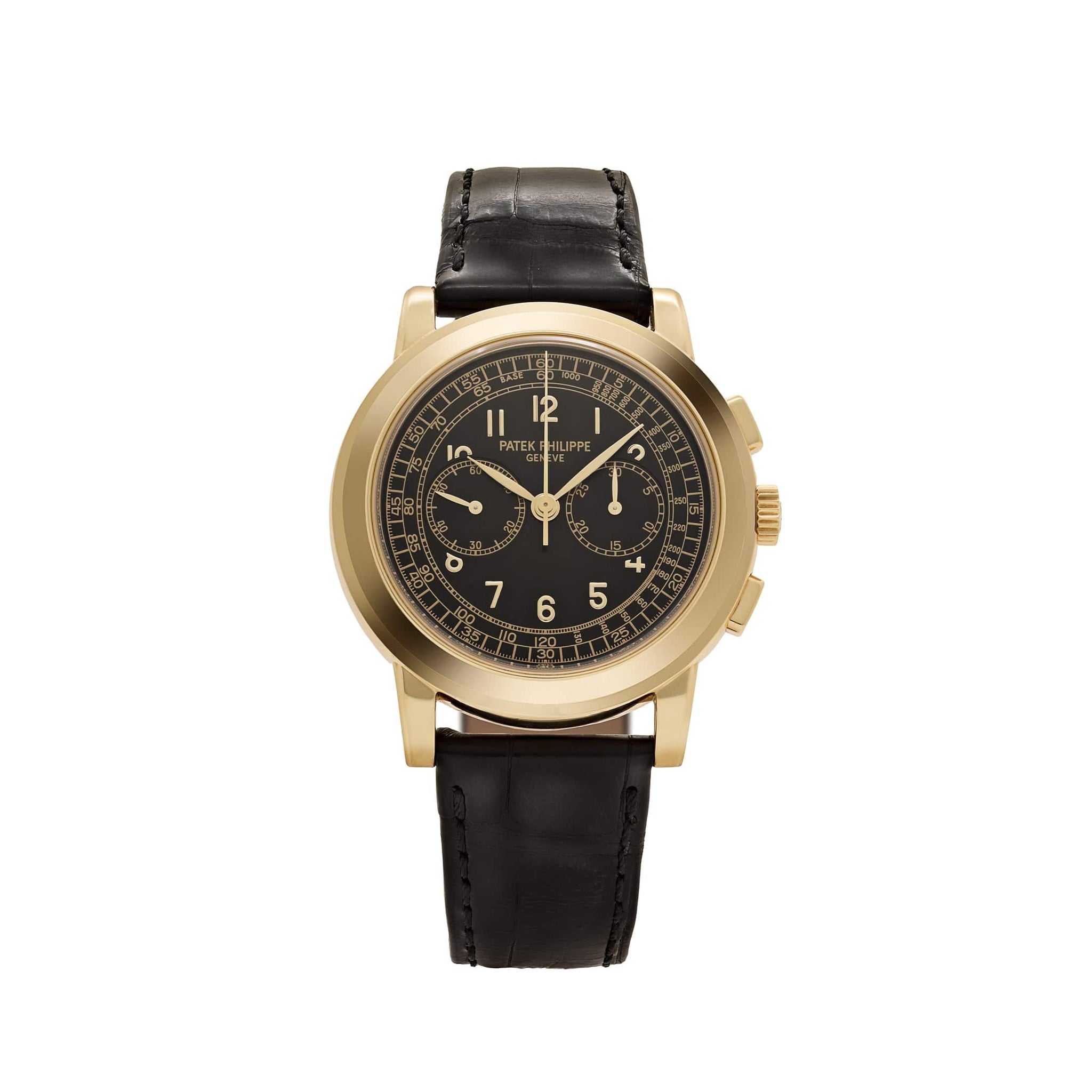 Patek Philippe Complications 5070J-001 Chronograph Yellow Gold Black Dial (2008)