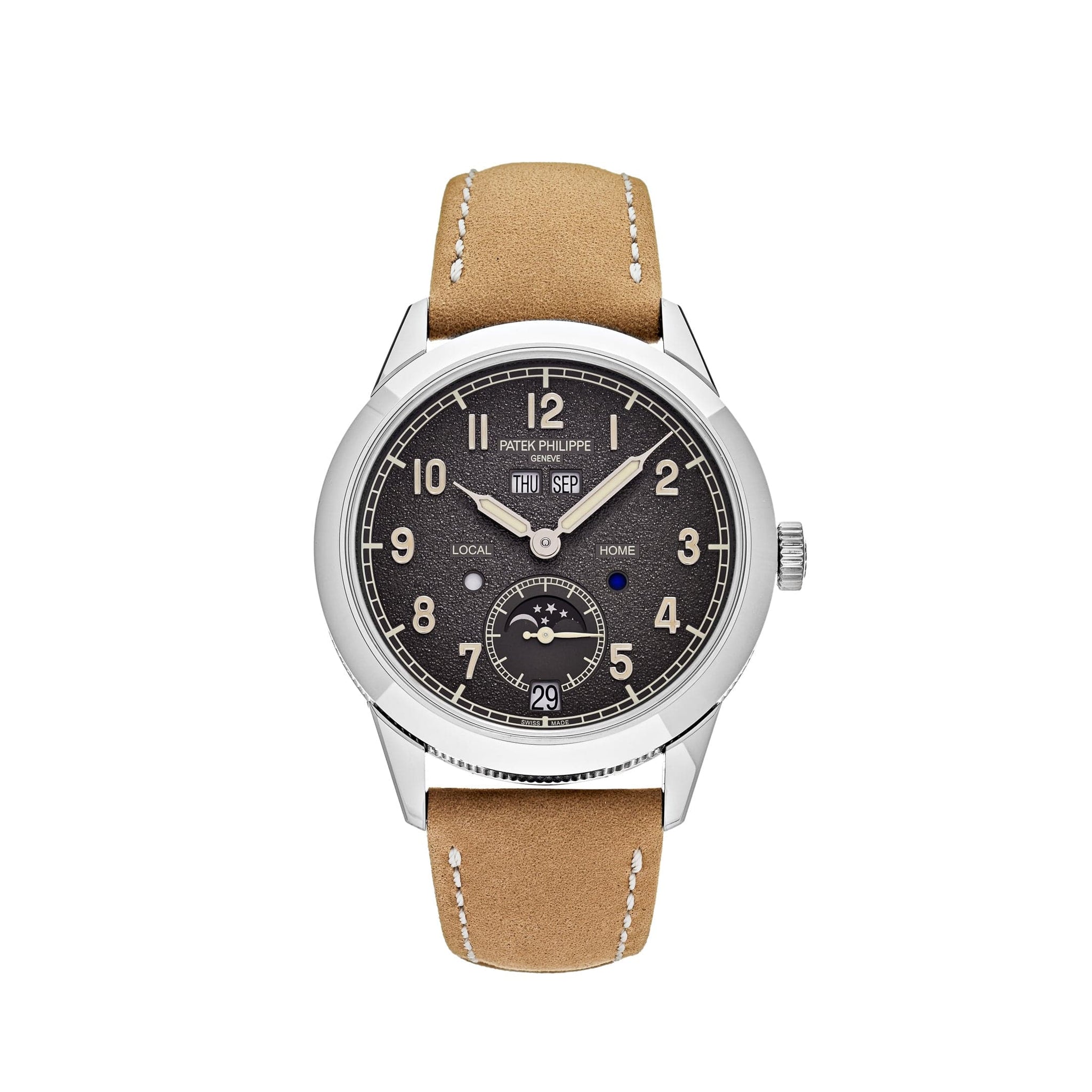 Patek Philippe Complications 5326G-001 Annual Calendar Travel Time White Gold Grey Dial (2025)