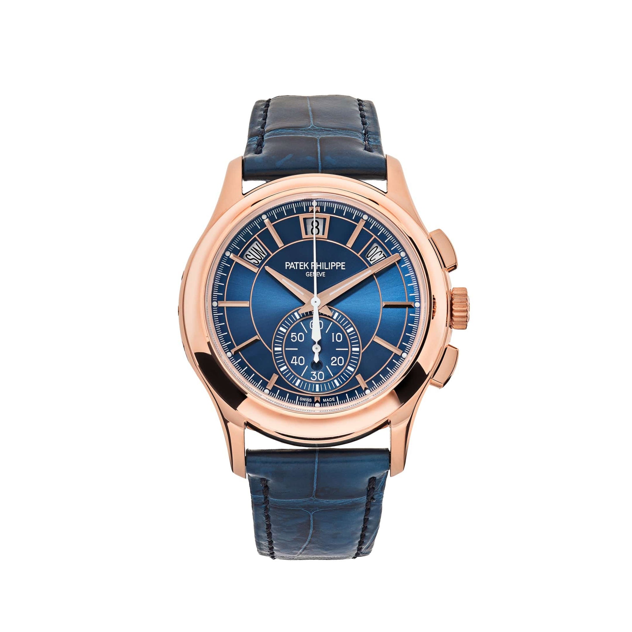 Patek Philippe Complications 5905R-010 Annual Calendar Flyback Chronograph Rose Gold Blue Dial (2024)
