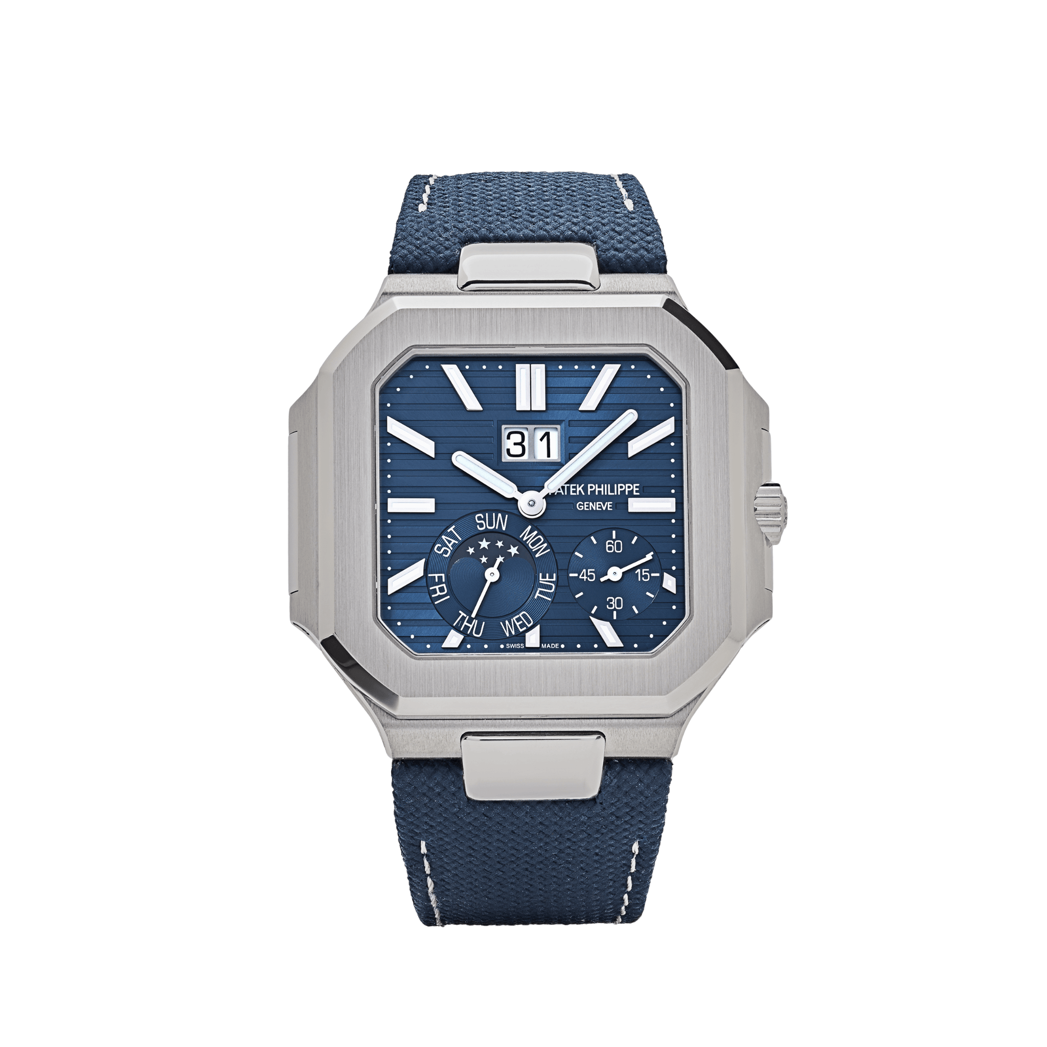 Patek Philippe Cubitus 5822P-001 Platinum Blue Dial Moon Phase (2024)