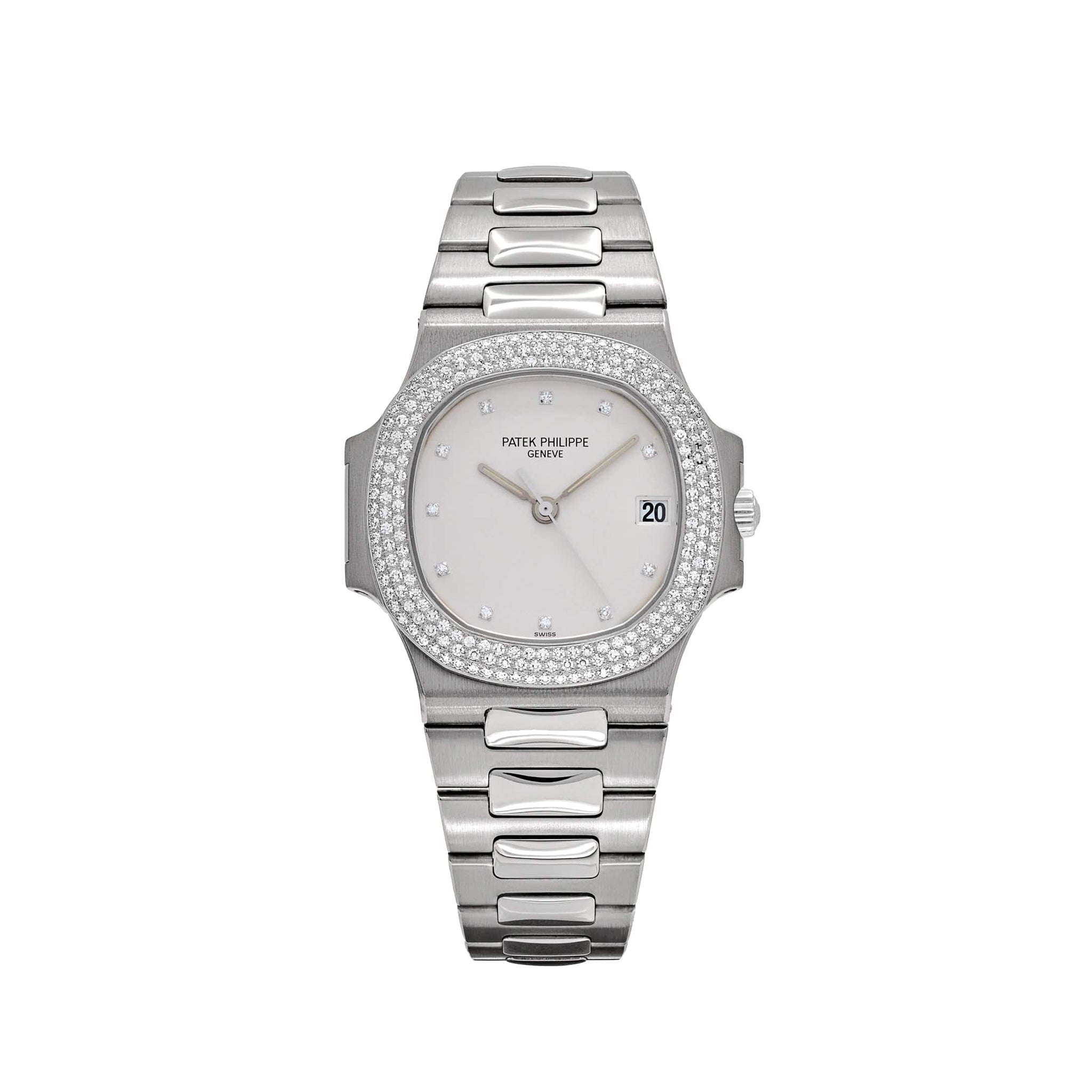 Patek Philippe Nautilus 3800/4G-001 White Gold White Dial Diamond Set (2004)