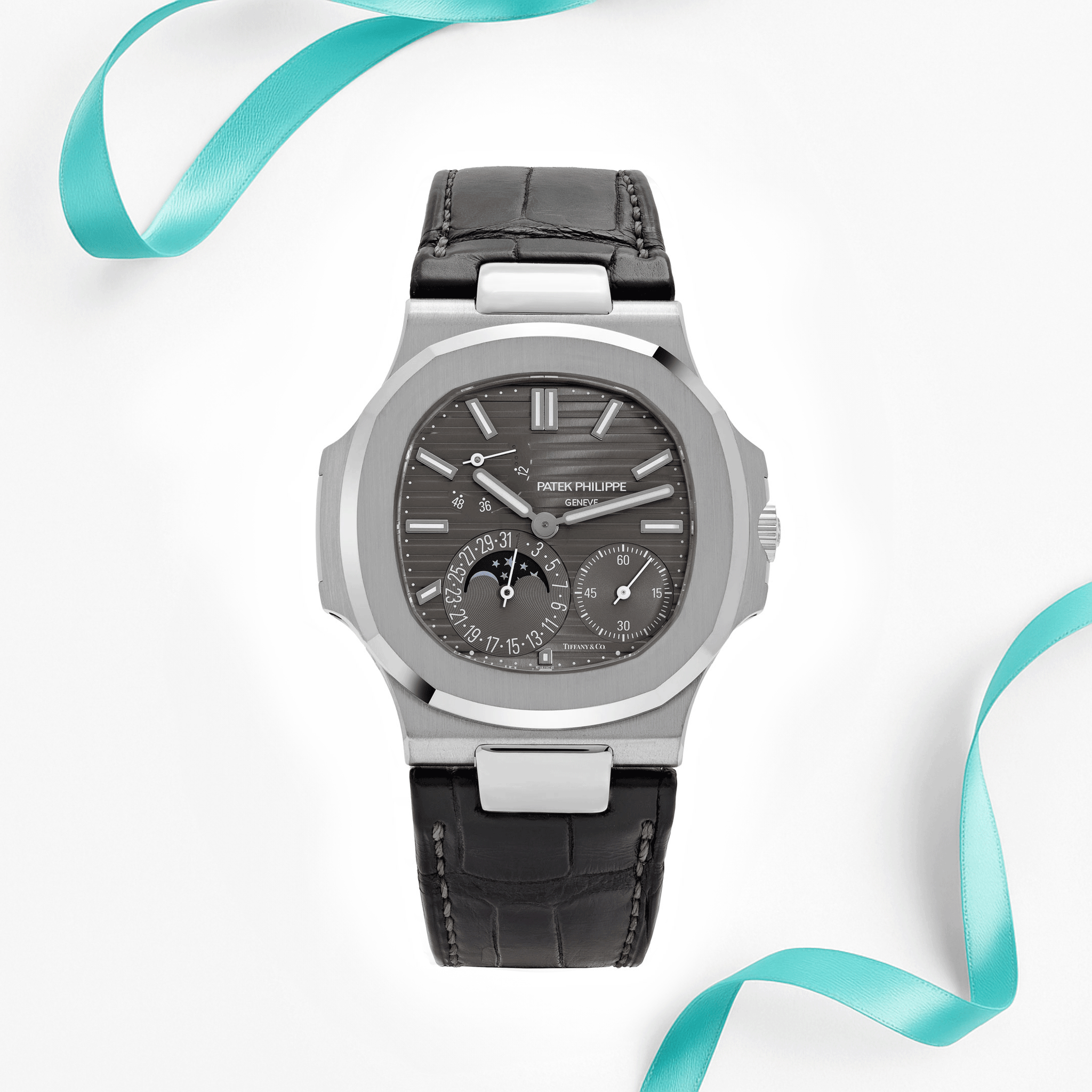 Patek Philippe Nautilus 5712G-001 'Tiffany & Co.' White Gold Grey Dial Moon Phases (2023)