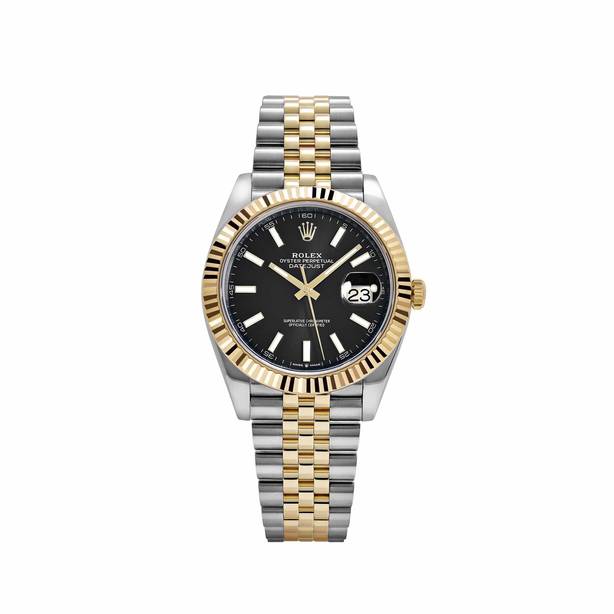 Rolex Datejust 41 126333 Stainless Steel Yellow Gold Black Dial Jubilee (2019)