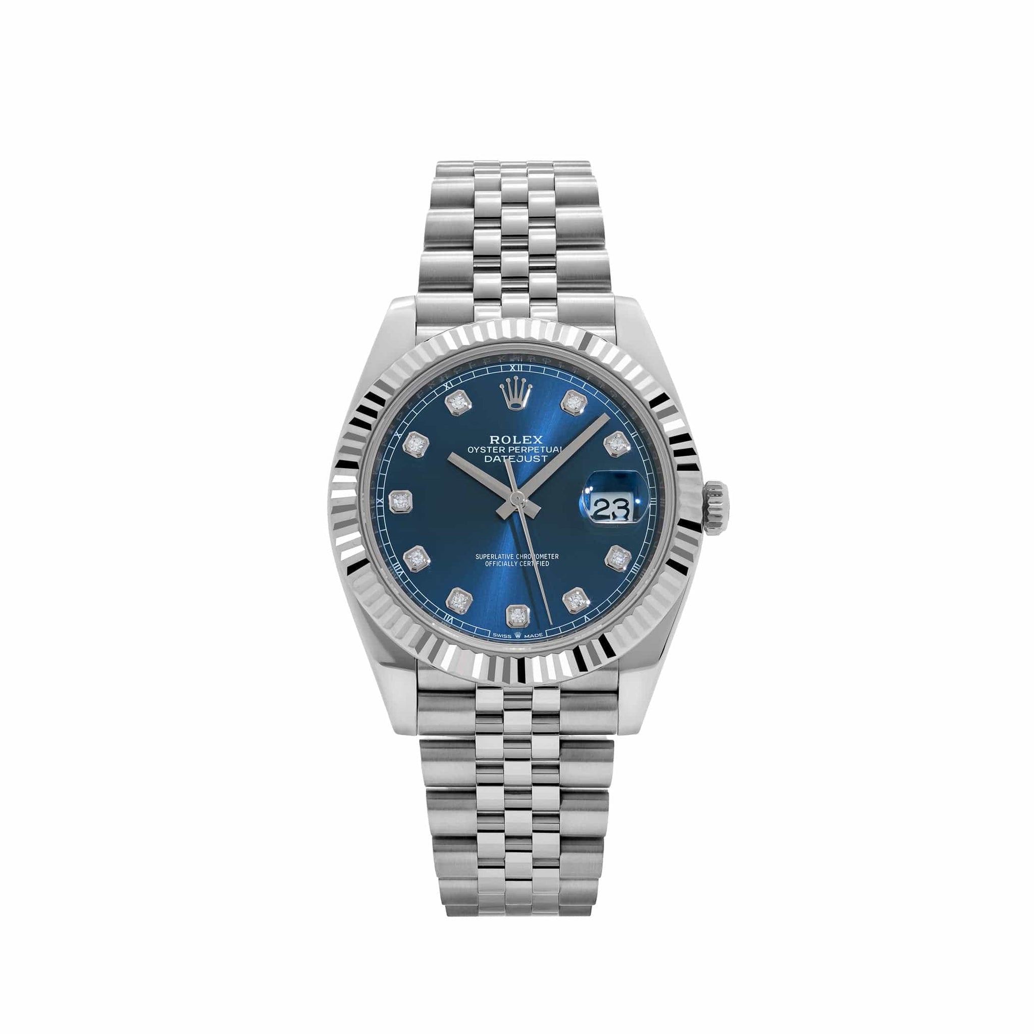Rolex Datejust 41 126334 Stainless Steel Blue Diamond Dial Jubilee (2024)