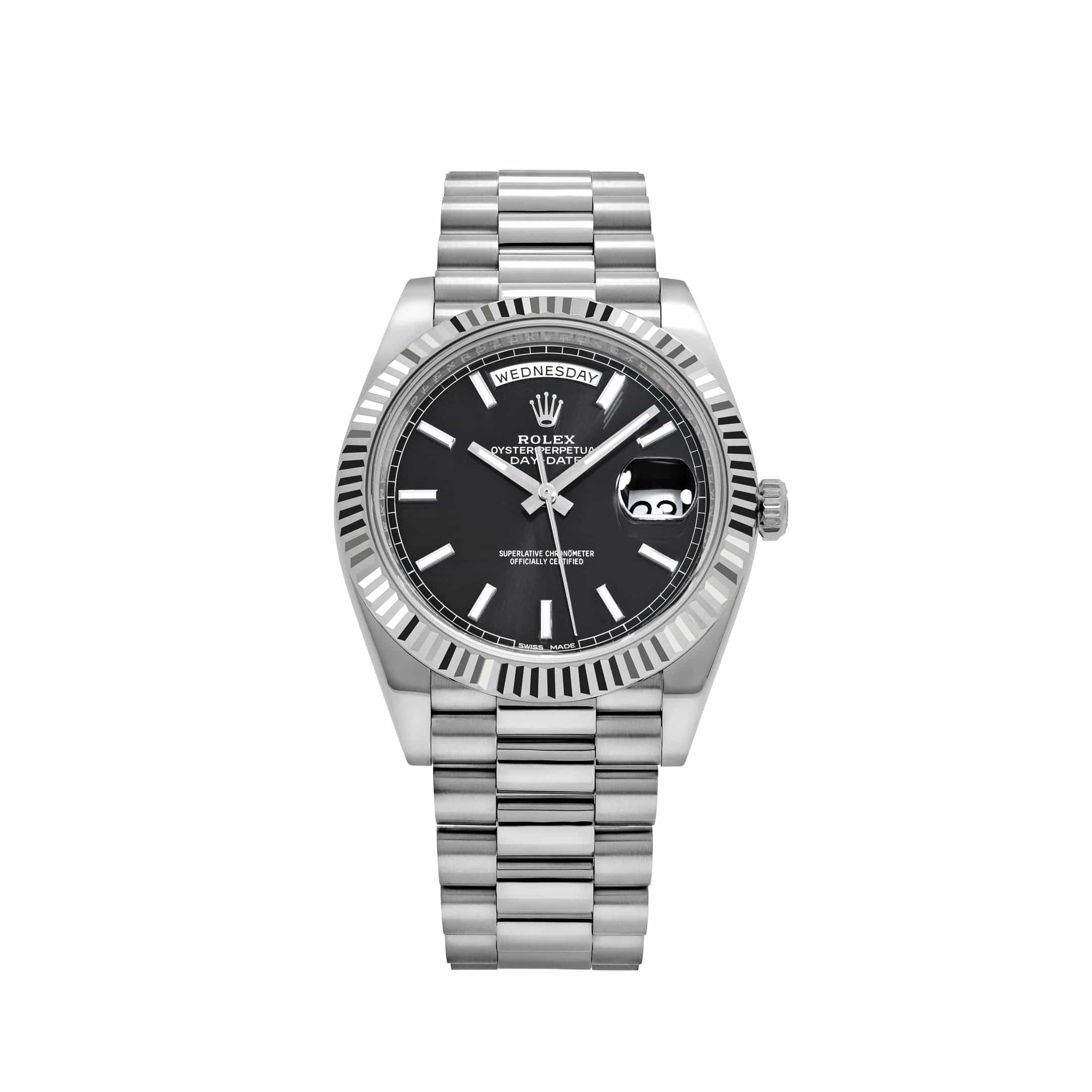 Rolex Day-Date 40 228239 White Gold Black Dial (2016)