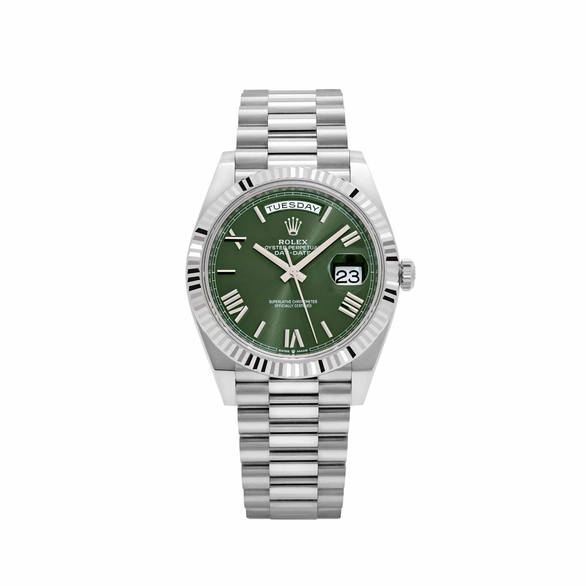 Rolex Day-Date 40 228239 White Gold Olive Dial (2020)