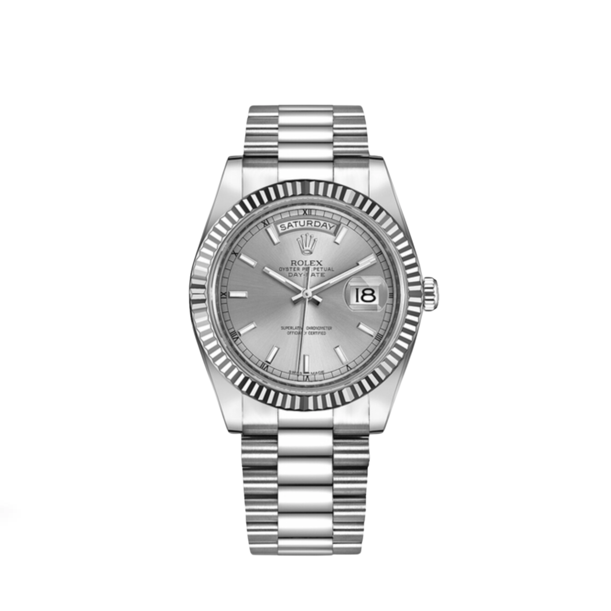 Rolex Day-Date 41 218239 White Gold Silver Dial (2022)