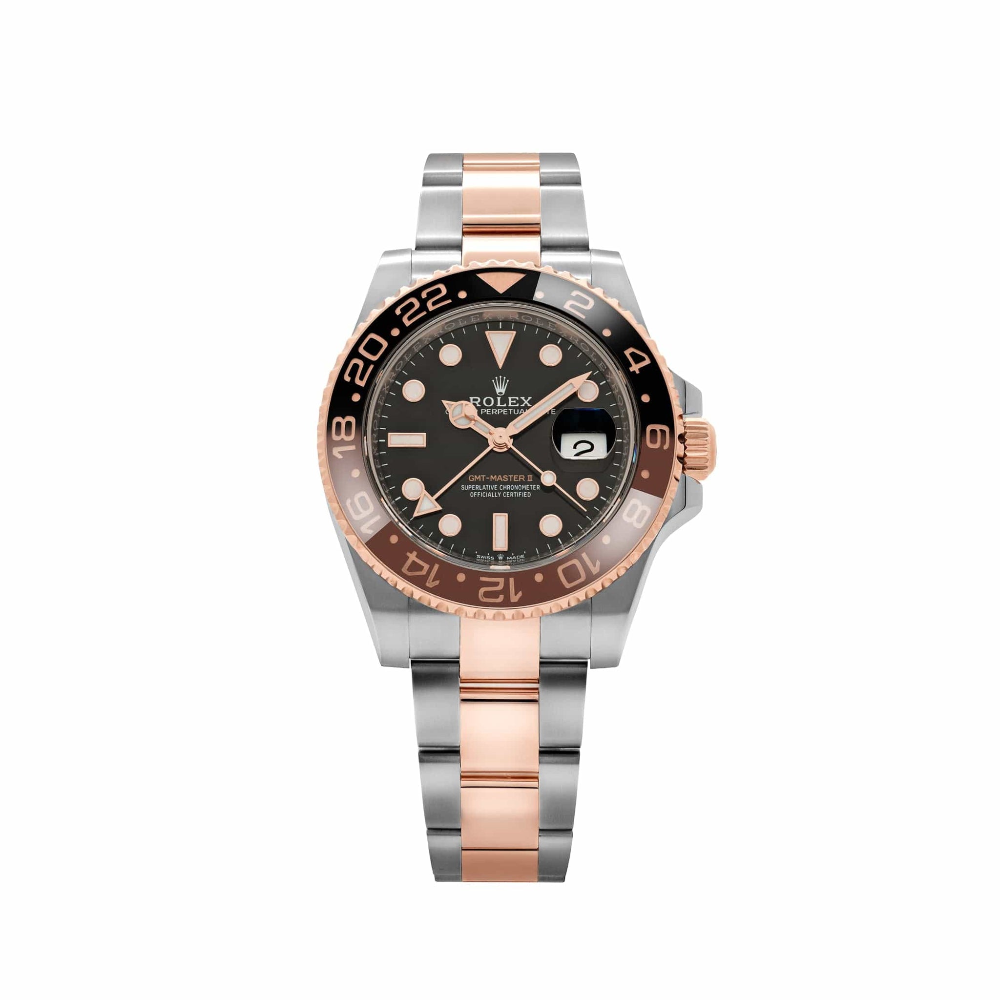 Rolex GMT-Master II 126711CHNR 'Root Beer' Stainless Steel Rose Gold Black Dial (2024)