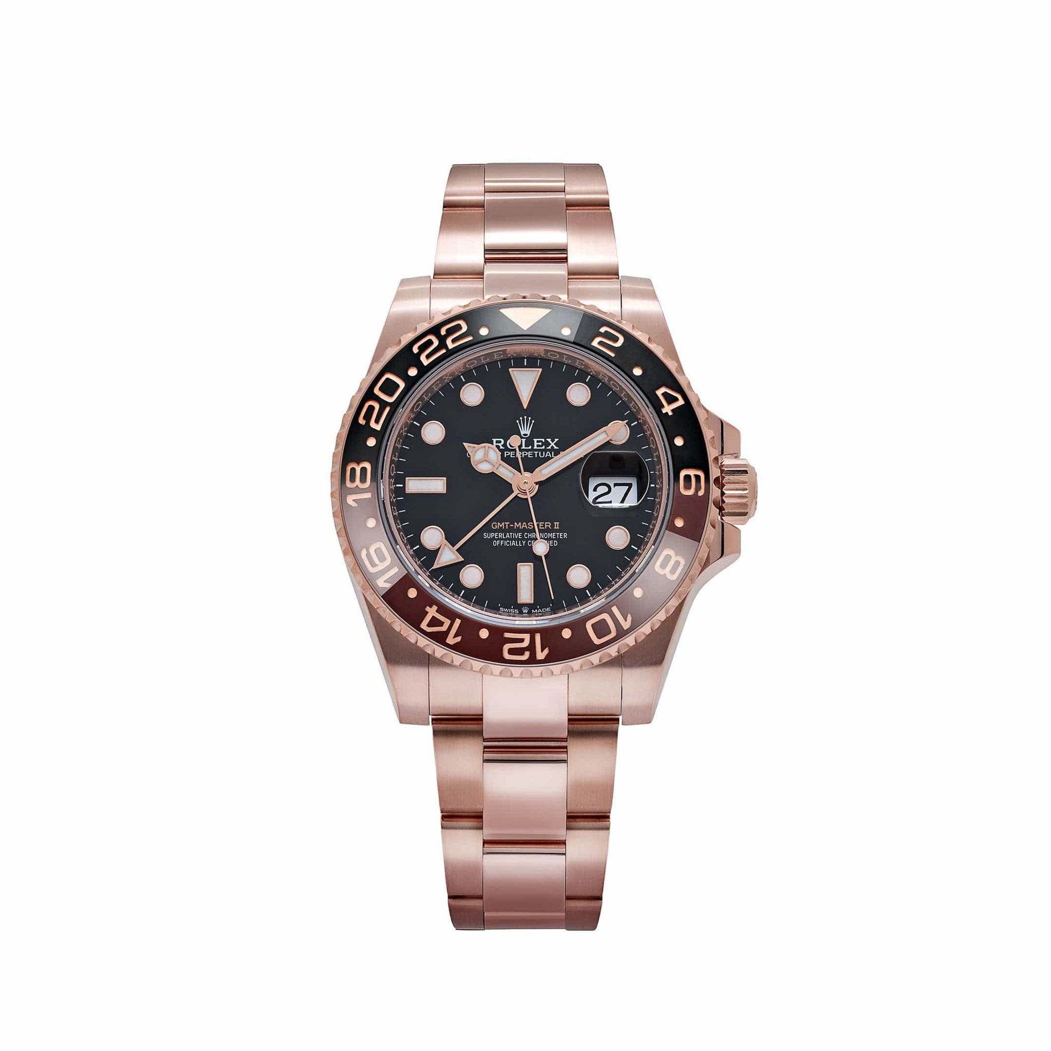 Rolex GMT-Master II 126715CHNR 'Root Beer' Rose Gold Black Dial (2022)