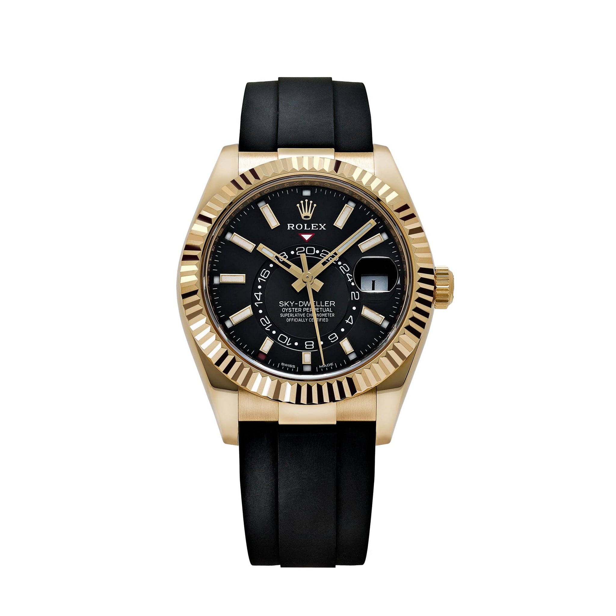 Rolex Sky-Dweller 326238 Yellow Gold Bright Black Dial (2022)