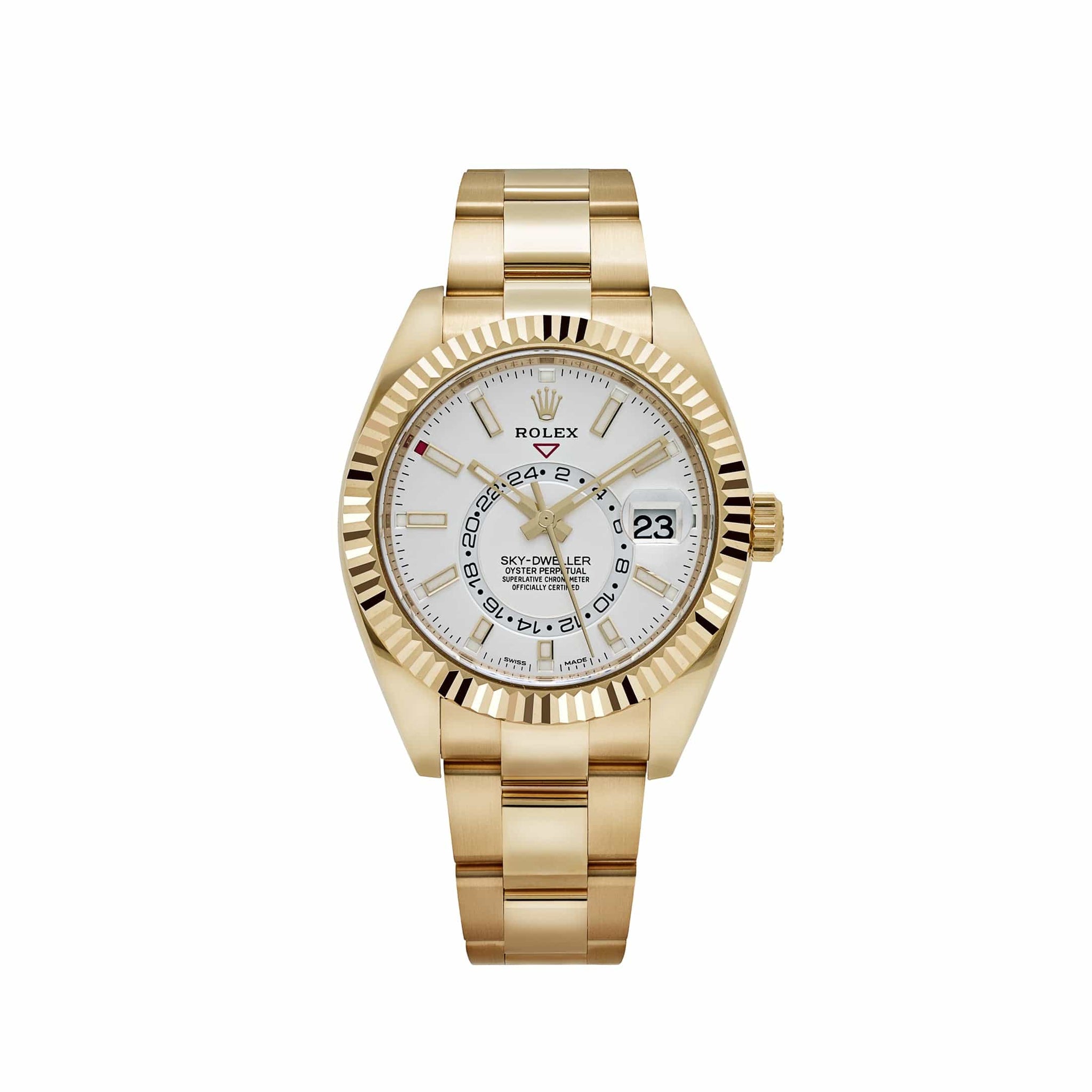 Rolex Sky-Dweller 326938 Yellow Gold White Dial (2022)