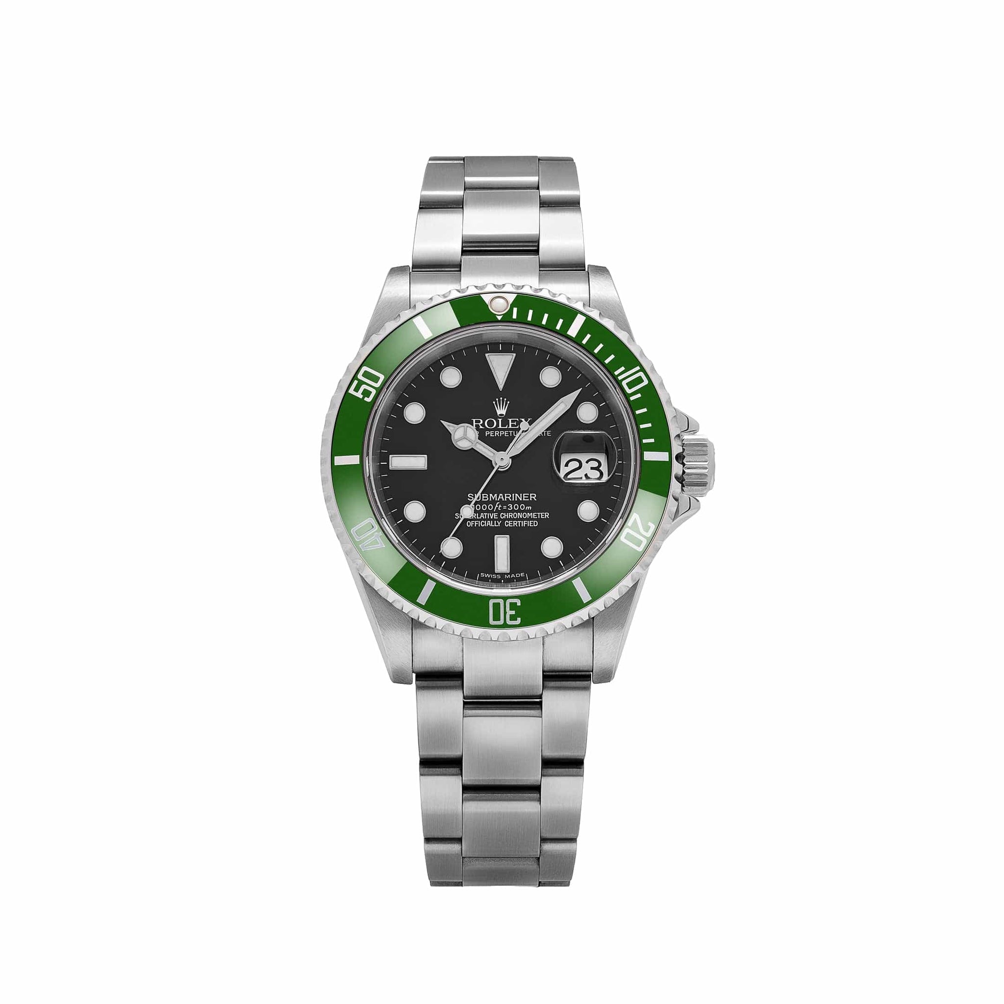 Rolex Submariner Date 16610LV 'Kermit' Stainless Steel Black Dial (2005)