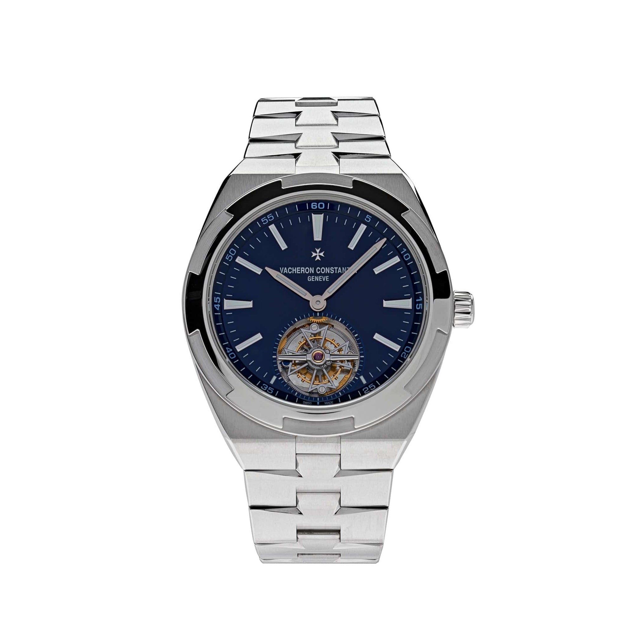 Vacheron Constantin Overseas Tourbillon 6000V/110A-B544 Stainless Steel Blue Dial (2020)